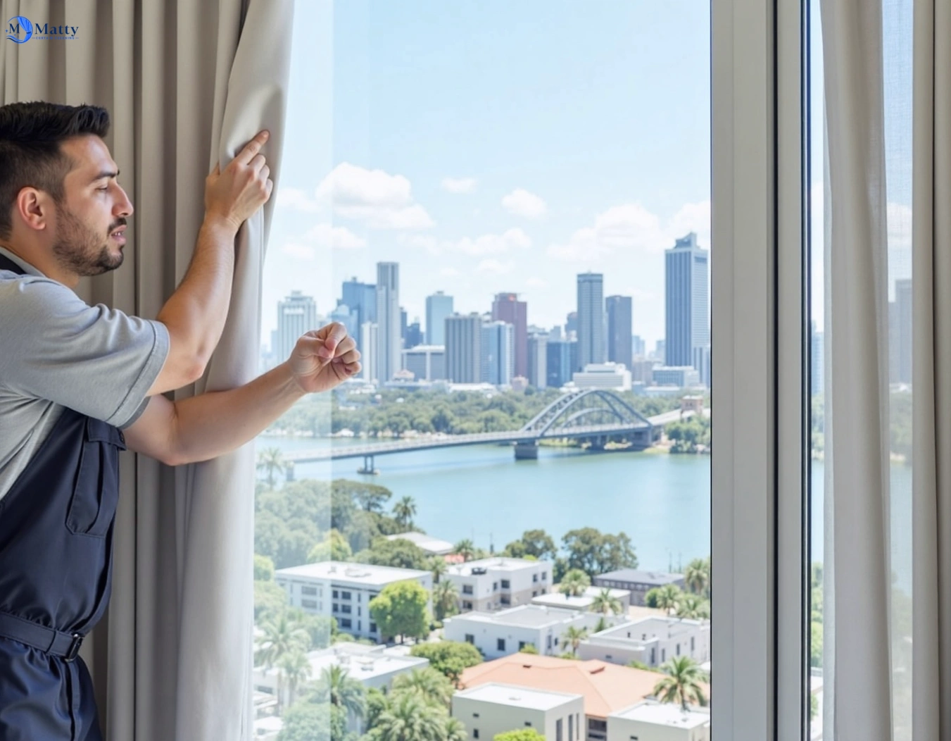 Professional curtain steam cleaning service ropes-crossing-nsw QLD by Matty Curtain Cleaning